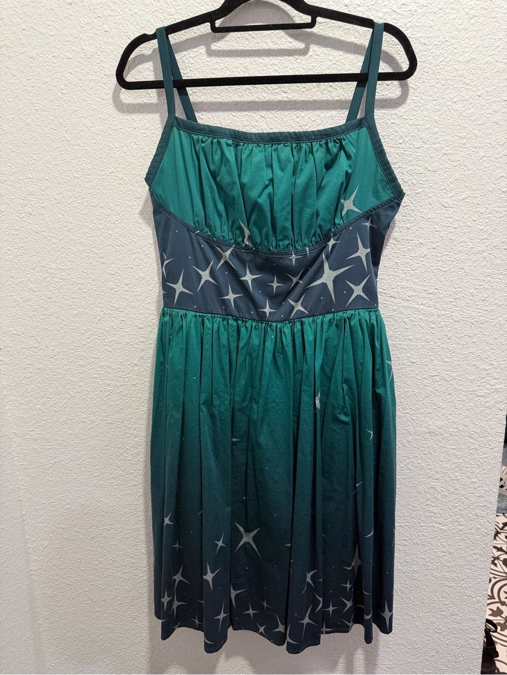 Ava + Elke StyleHaus Celestial Star Print Dress XL Sleeveless Fit & Flare